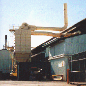 Foundry dustcollector and ducting
